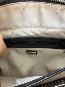 Guess Black Croc Tote Bag