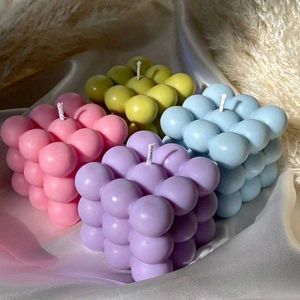 Bubble Cube Candles - Pastel Set Of 1
