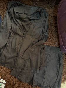 Newme Chic Black Co-ord Set Blazer &amp; Shorts