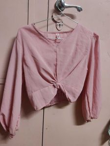 Pink Crop Top