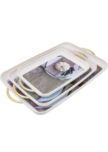 Nayasa Propser Plastic Rectangular serving Tray