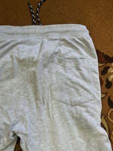 Gray Jogger Sweatpants w/Side Stripe