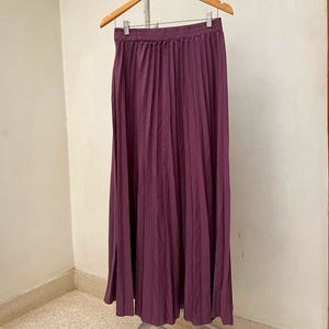 Pleated Maxi Skirt