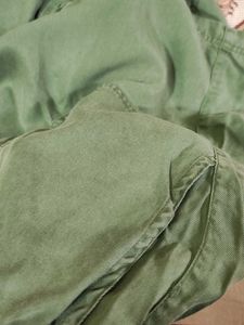 Olive Green Tie-Waist Shorts