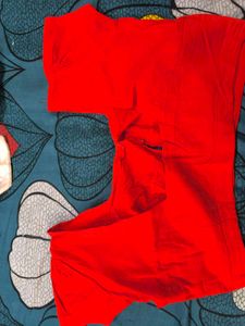 Sindoor red saree.
