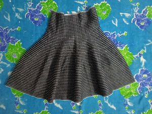 Chic Polka Dot A-Line Skirt