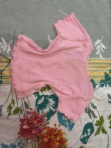 Pink Lace Trim Top.NOT WORN EVEN ONCE.