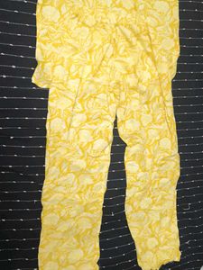 Brand New Yellow Floral Print Kurti Set