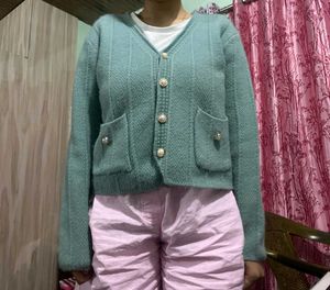 Korean Sweater With Sweet Pockets