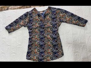 Floral Short Kurti Top