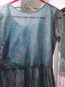 Floral Print Pleated Midi Dress