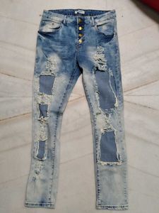 Ripped Denim Jeans