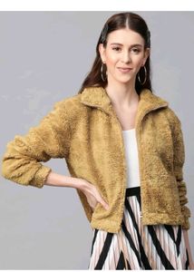 Cozy Mustard Fleece Jacket