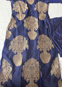 Elegant Blue 3 cut Kurta Set