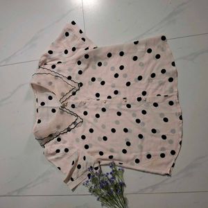 Peach Korean Top