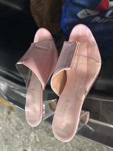 Baby Pink With Trasparent Heel Beautiful