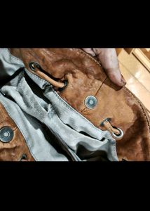 Brown Leather Hobo Bag