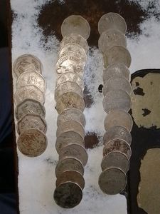 Old Indian Coin 2 &amp;1 Ruppe