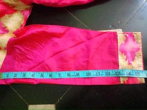 Pink Anarkali Dress with Floral Detail