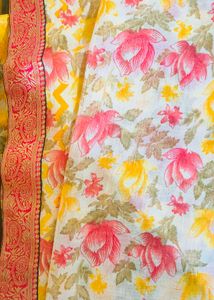 Floral Print Saree