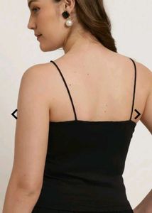 Black Sleeveless Tank Top