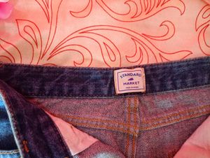 Vintage Denim Mini Skirt For Women&#39;s