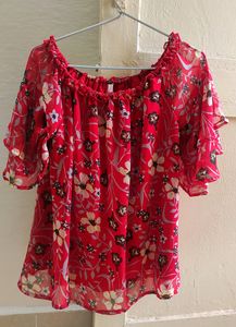 Lee Cooper Casual Bell Sleeve Floral Print Top