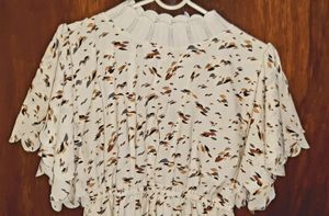 Vintage Floral Print Dress