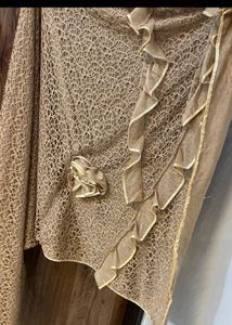 Elegant Gold Net Dupatta