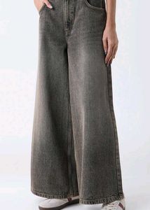 Wide Leg Denim Jeans