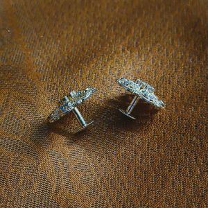 Purple Stone Centre Studs