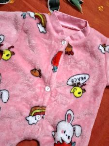 Cute Bunny Strawberry Fleece Onesie