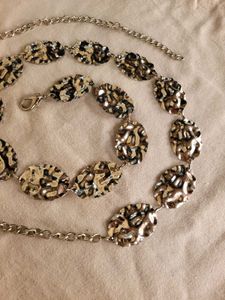 Y2k Pinteresty Silver Chain Waist Belt