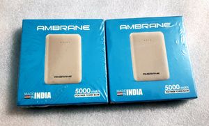 AMBRANE 5000 mah Powerbanks (2 Pieces )