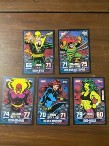5 Topps Hero Attax Cards