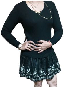 Mini Top Woolen And Net Design
