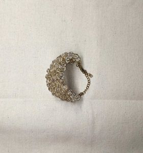 Clear Gold Sparkling Crystal Bracelet
