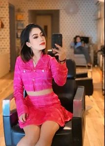 Pink Barbie Dress Plaid Co-ord Set