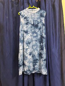 ❗PRICE DROP❗Denim Printed Mini Dress