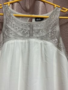 White Sleeveless Dress