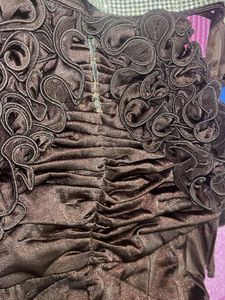 Elegant Brown Party Dress