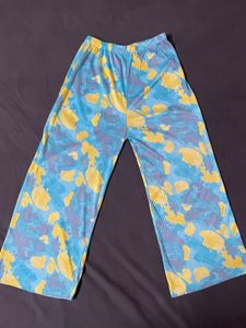 Funky Patterned Wide Leg Pants
