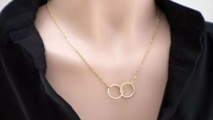 Double Ring Chain Necklace