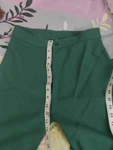 Green Straight Denim High waist