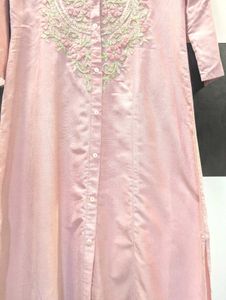 Pink Embroidered Suit Set