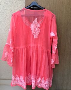 Elegant Embroidered Top w/ cotton inner