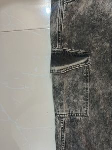 Acid Wash Cargo Pants