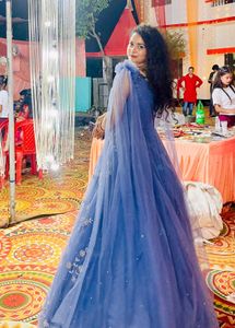 Royal Blue Embellished Gown