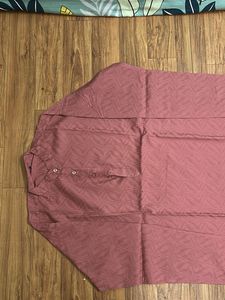 Mauve geometric kurta