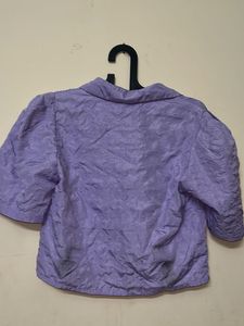 Lilac Cropped Jacket